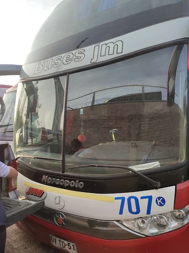 parabrisa autobus en Los Andes parabrisa autobus en Los Andes